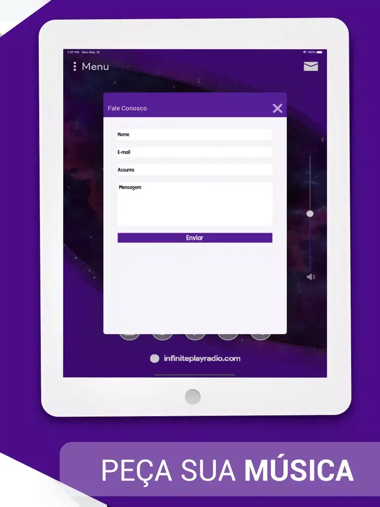 Capturas de tela do Infinite Play Radio iPad 