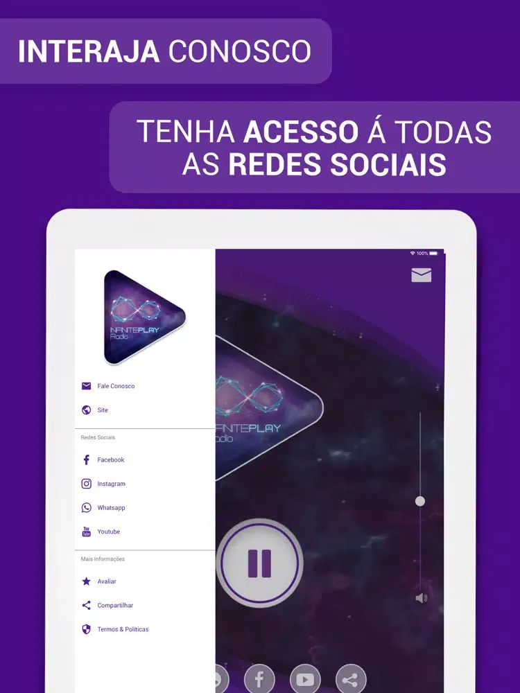 Capturas de tela do Infinite Play Radio iPad 