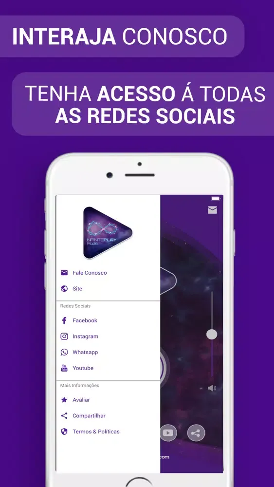 Capturas de tela do Infinite Play Radio