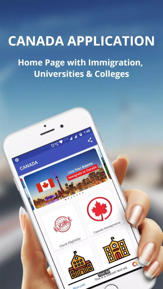 Tangkapan layar Canada Immigration | Colleges