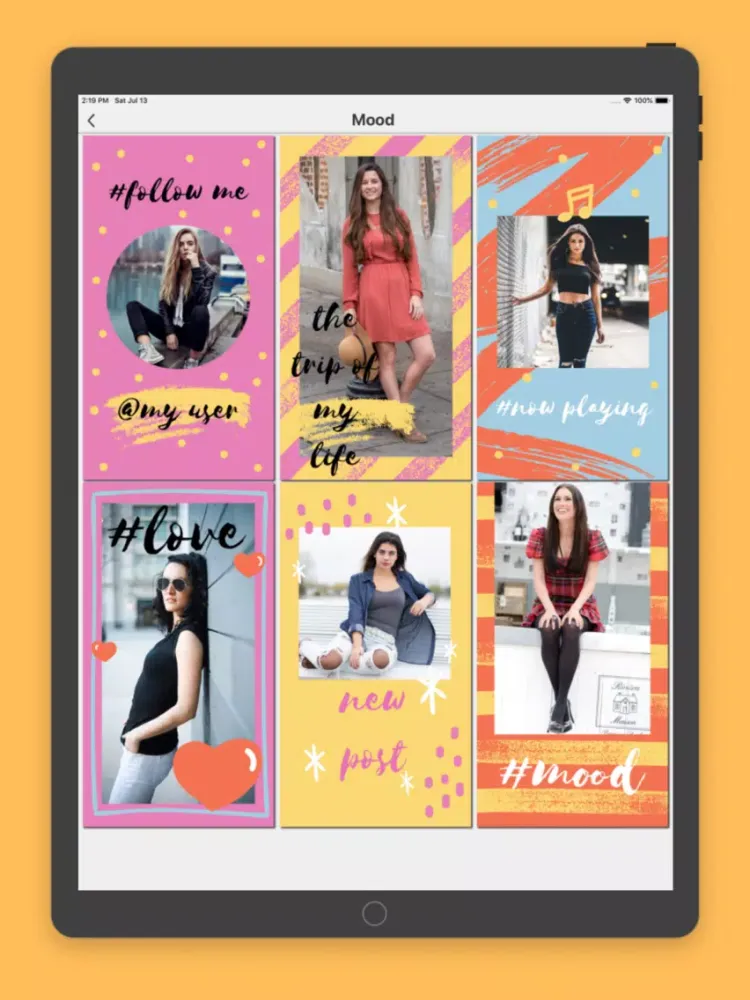 StoryArt Story Maker for insta iPad 應用截圖