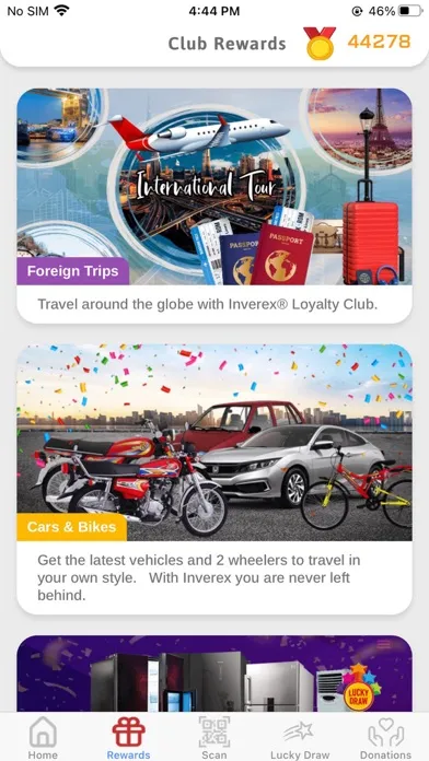Capturas de pantalla de Inverex Loyalty Club