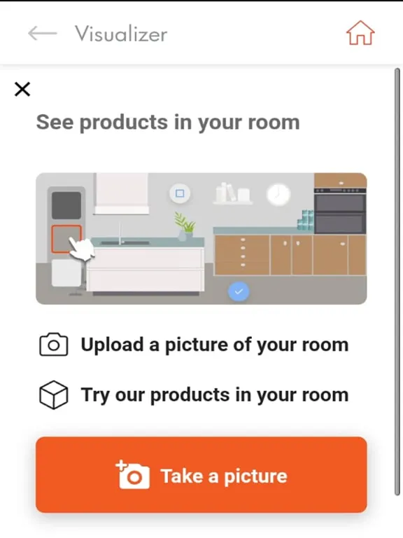 Tangkapan layar Mikasa Floors iPad 