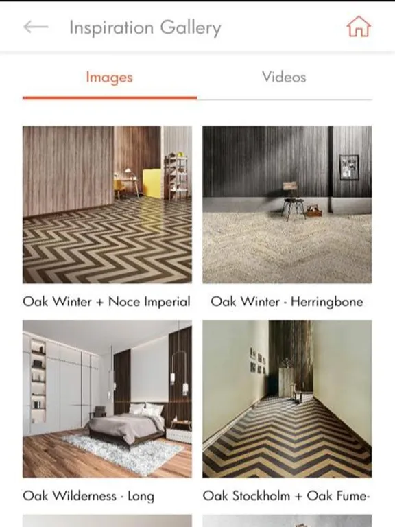 Tangkapan layar Mikasa Floors iPad 