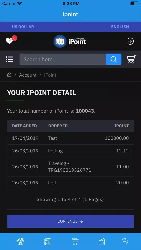 iPoint Reward Screenshots