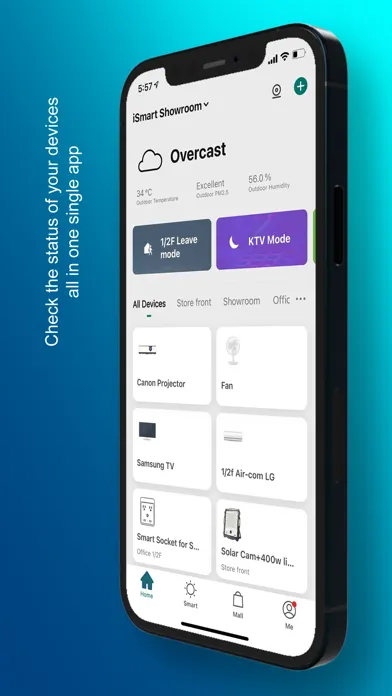 Capturas de pantalla de iSmart Home