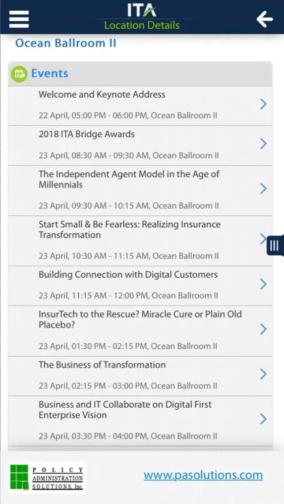 ITA LIVE 2019 for iPhone স্ক্রিনশট