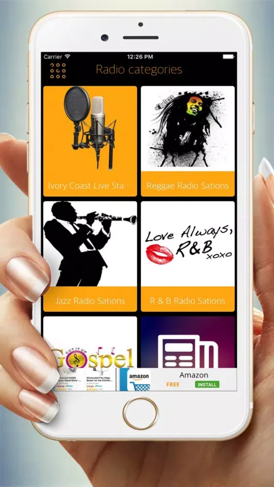Tangkapan layar Ivory Coast Radio & News