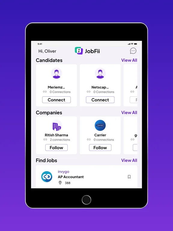 JobFii - Find Jobs by Map iPad  Screenshots