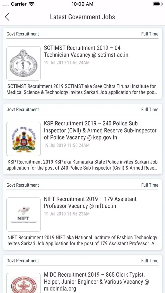 JobsCafe - Govt Jobs Alerts स्क्रीनशॉट