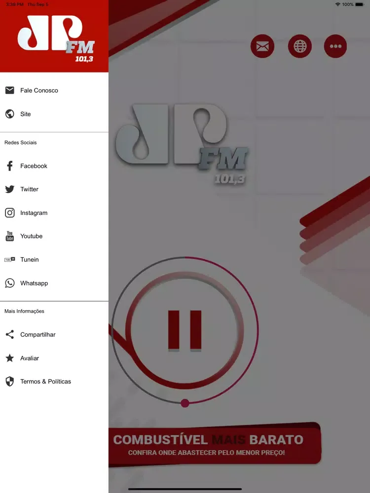 JOVEM PAN MARINGA - FM 101.3 iPad  स्क्रीनशॉट