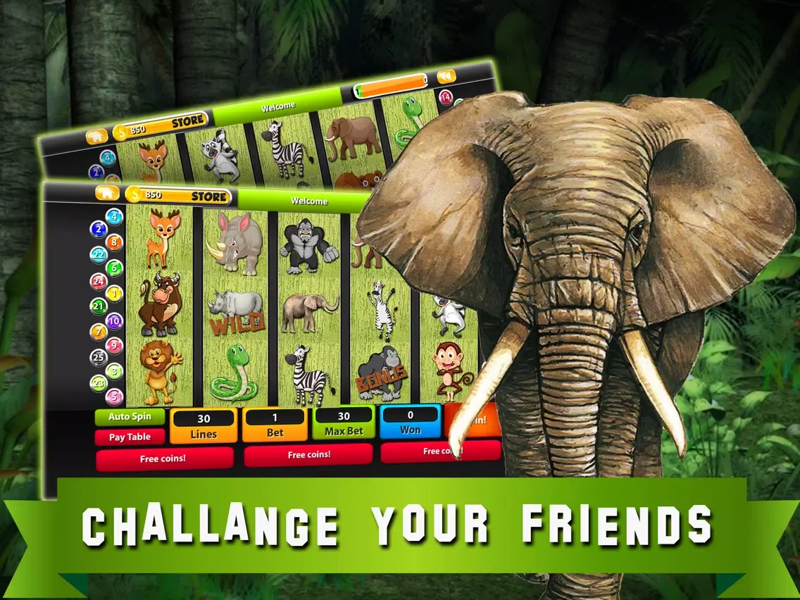 ภาพหน้าจอของ Slot Machines: Book of Mystery Jungle – Play Casino Treasure Tournaments iPad 