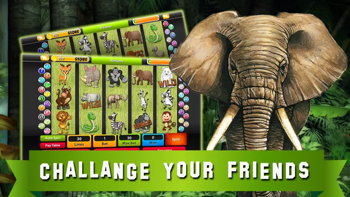 ภาพหน้าจอของ Slot Machines: Book of Mystery Jungle – Play Casino Treasure Tournaments