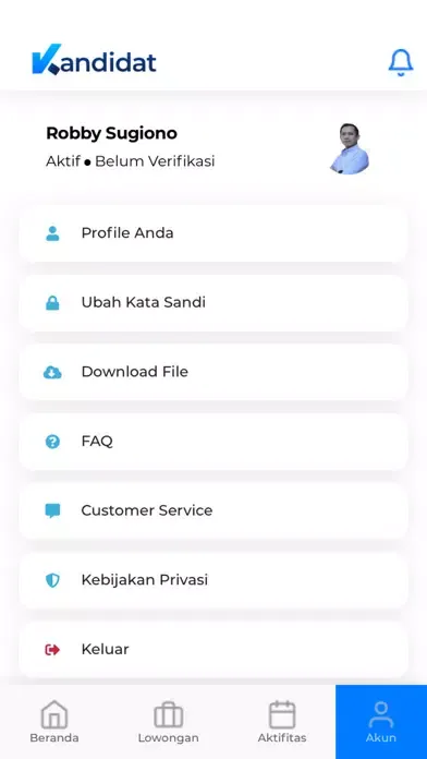 KANDIDAT - Cari Kerja应用截图