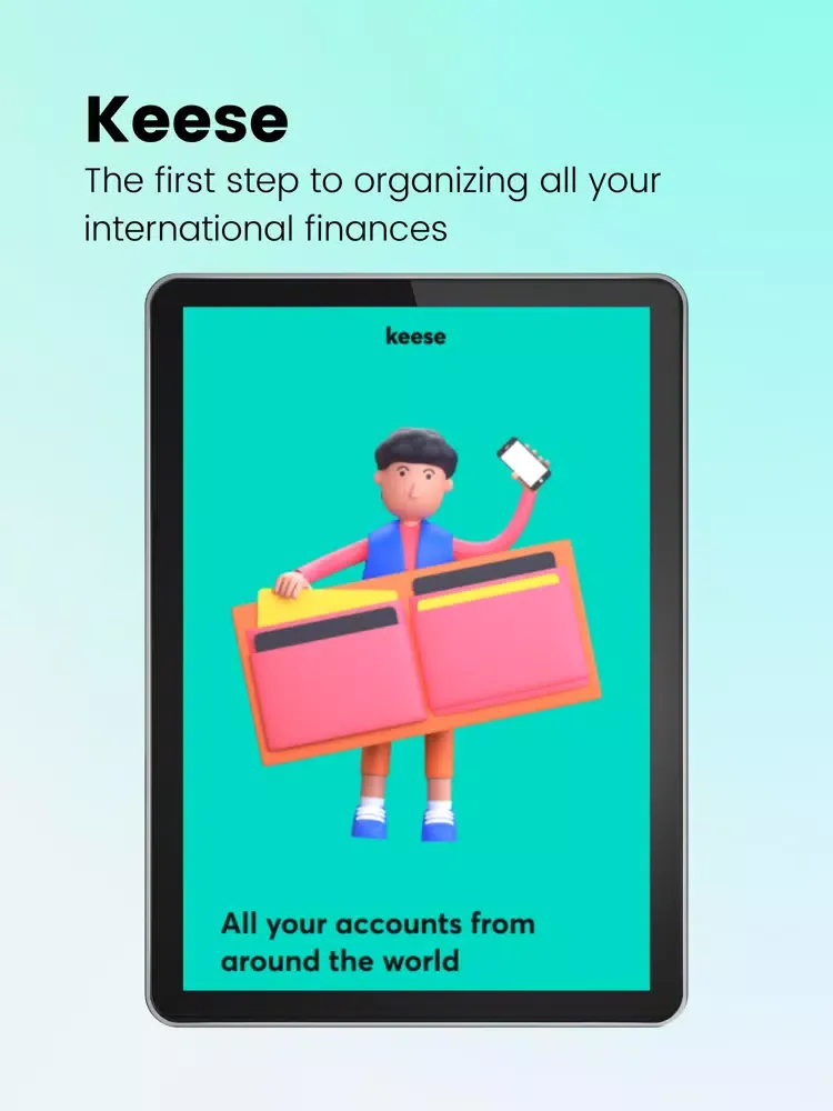 Keese- Organize your finances iPad  Screenshots