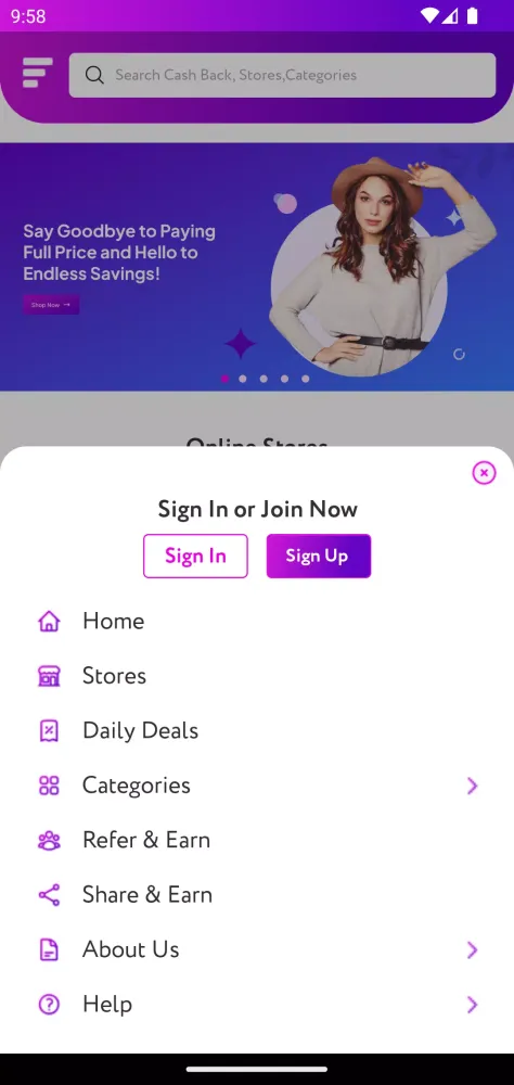 Tangkapan skrin KeiKash App