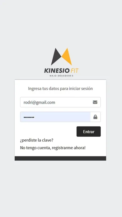 Zrzuty ekranu Kinesio Fit