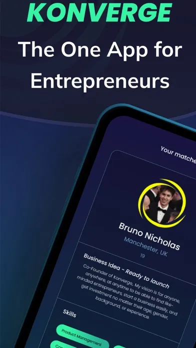 ภาพหน้าจอของ Konverge: The Entrepreneur App