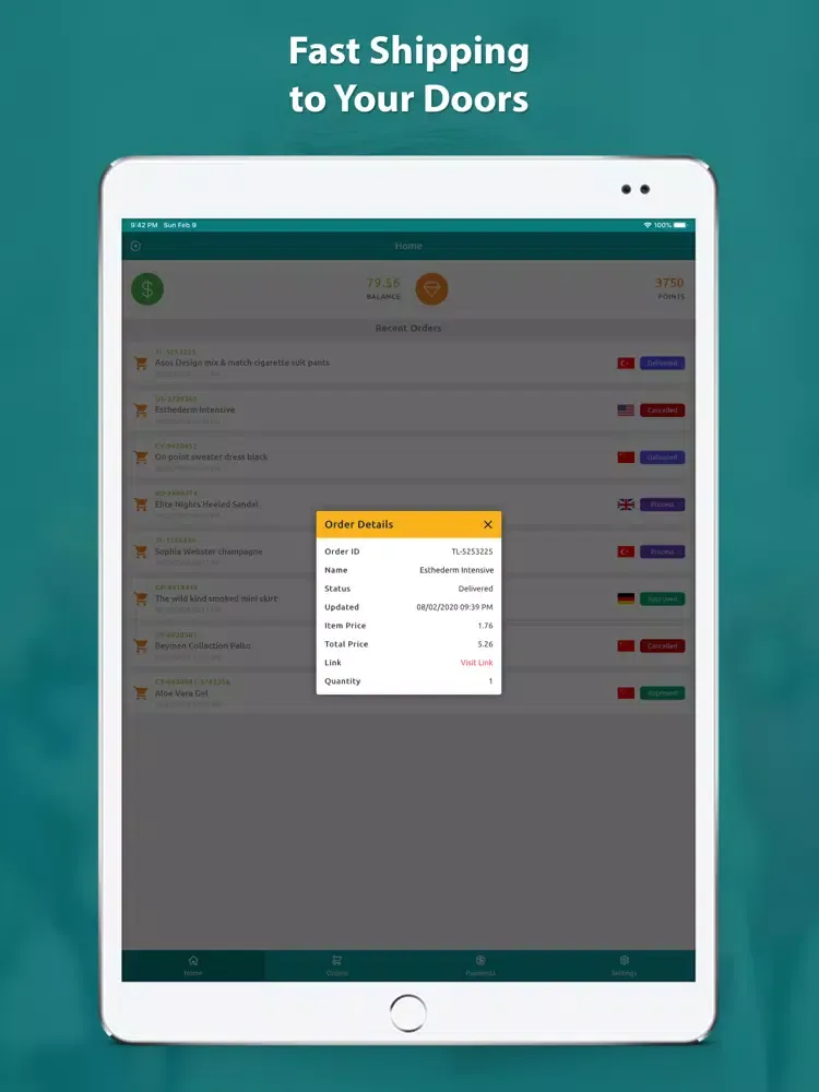 Kreenex - Shopping & Shipping iPad  Screenshots