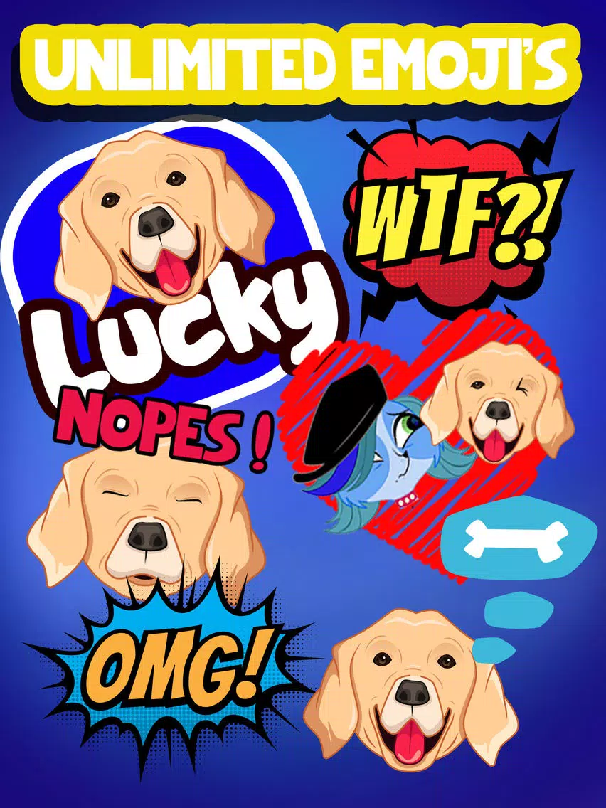 LabMoji - Labrador Retriever Emoji & Stickers+ iPad 应用截图