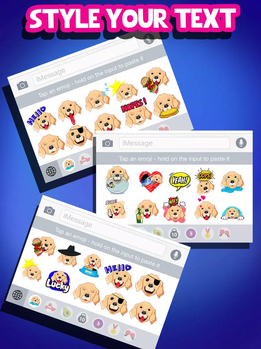 LabMoji - Labrador Retriever Emoji & Stickers+ iPad 应用截图