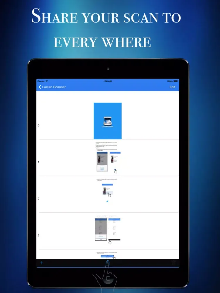 Скриншоты Lazurd - PDF Scanner | Document Scanner Pro iPad 