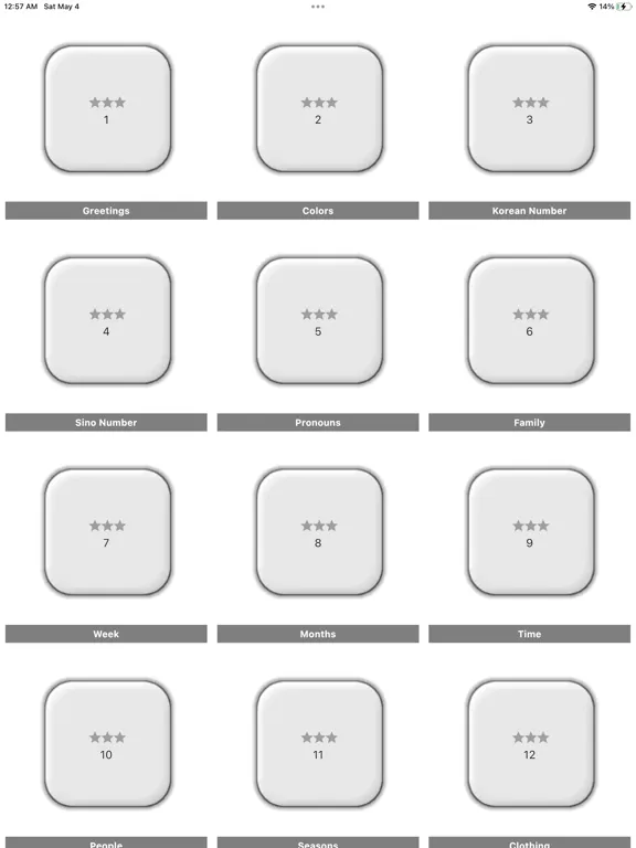 Ảnh chụp màn hình của EasyKorean for Beginner iPad 