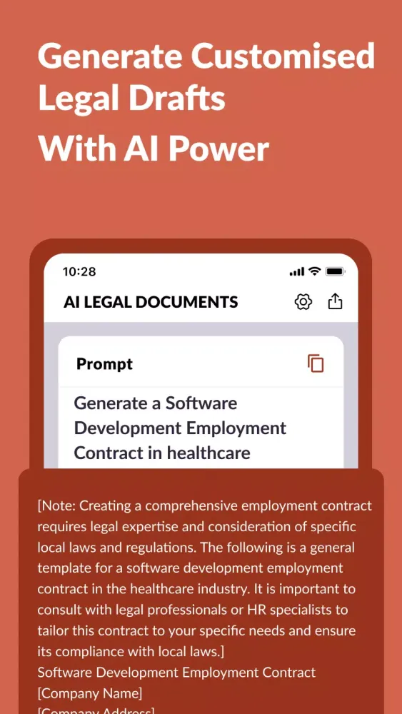 AI Legal Documents Generator应用截图