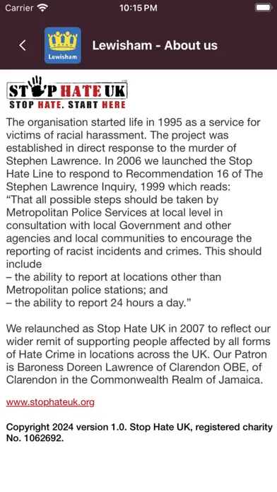 Lewisham Stay Safe Screenshots