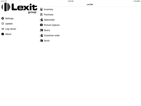 Capturas de tela do LexTalk iPad 