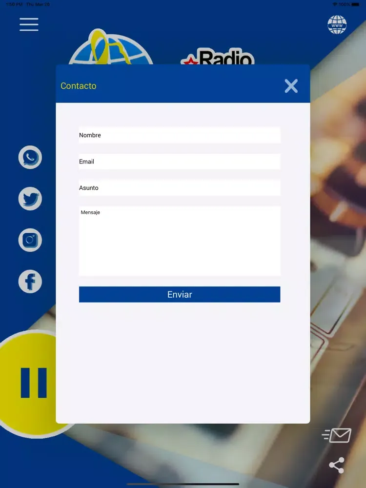 Скриншоты Lider 101.5 FM iPad 
