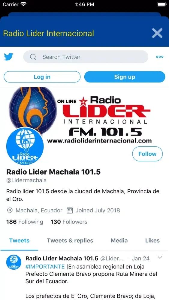 Скриншоты Lider 101.5 FM