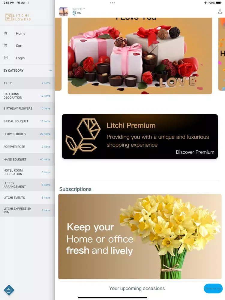 تصاویر Litchi Flowers iPad 