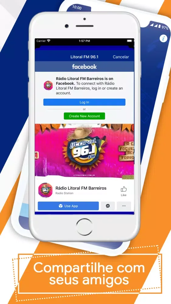 Rádio Litoral FM 96.1. Screenshots