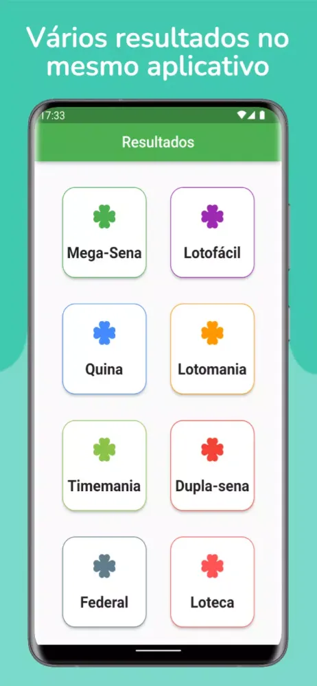 Screenshot di Resultados da Loteria