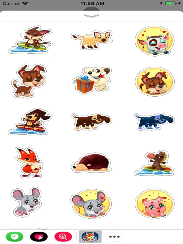 Zrzuty ekranu Lovely Pets Animated Stickers iPad 