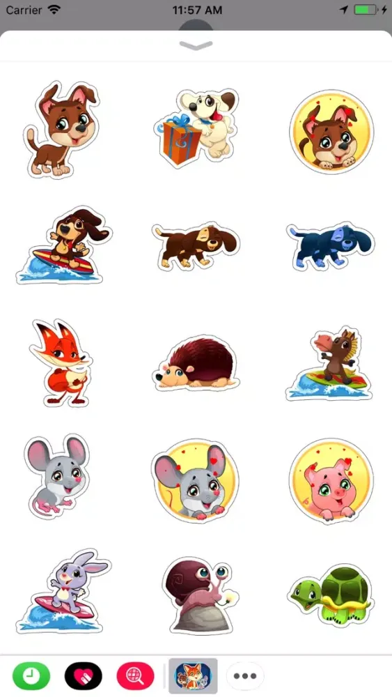 Zrzuty ekranu Lovely Pets Animated Stickers