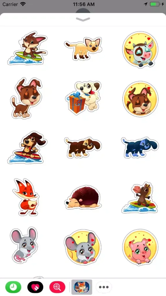Zrzuty ekranu Lovely Pets Animated Stickers