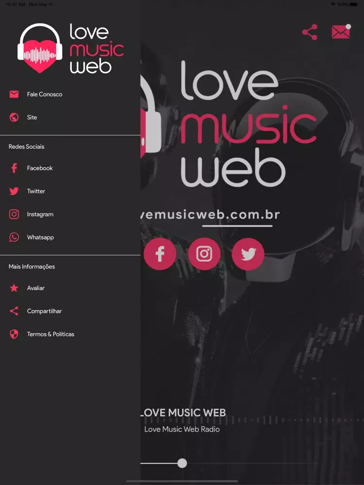 Love Music Web Radio iPad  سکرین شاٹس