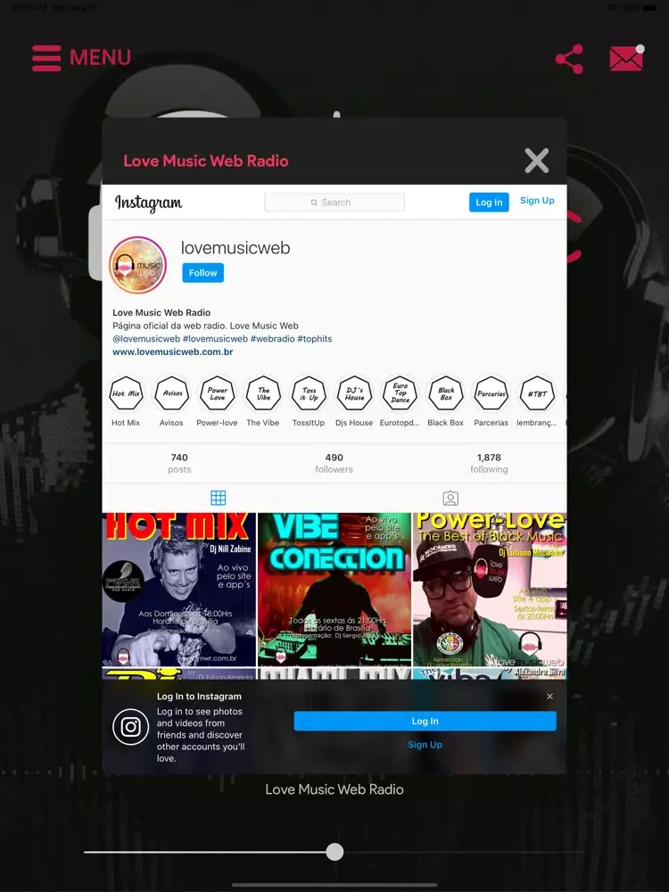 Love Music Web Radio iPad  سکرین شاٹس