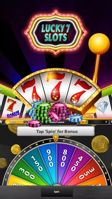 Capturas de tela do Lucky 7 Slot Machines – Spin 777 Lottery Wheel