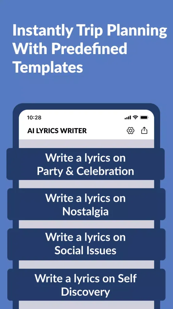 AI Lyrics Ekran Görüntüleri