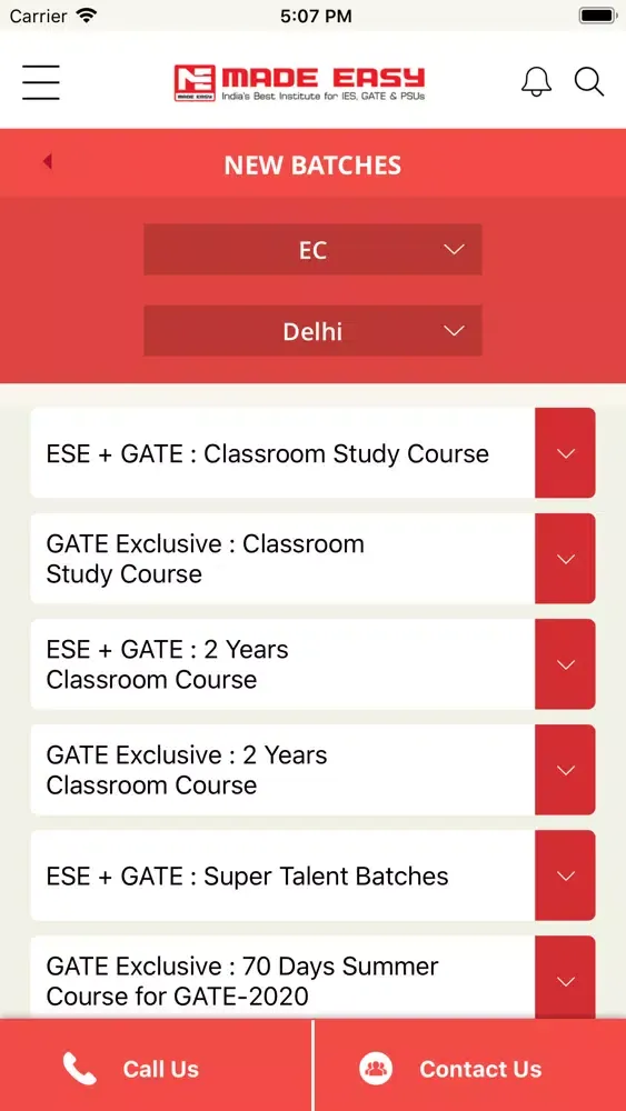 MadeEasy.in Screenshots