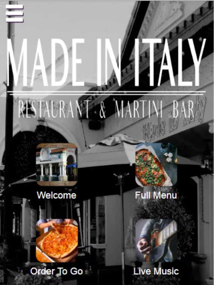 Capturas de pantalla de Made In Italy Restaurant App iPad 