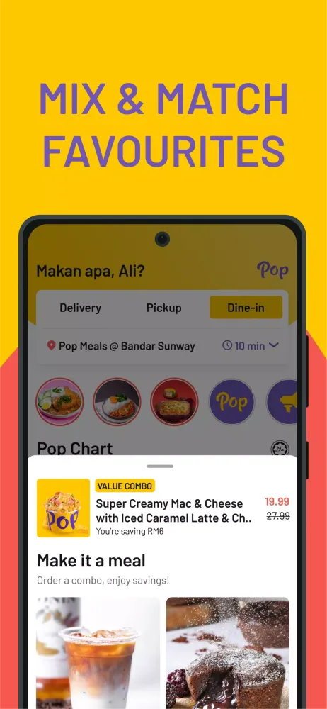 Pop - Meals just like home Screenshots