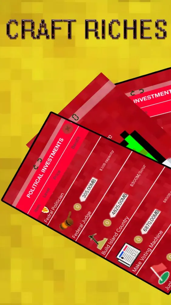 Craft Riches - Become a Billionaire Investor Ekran Görüntüleri