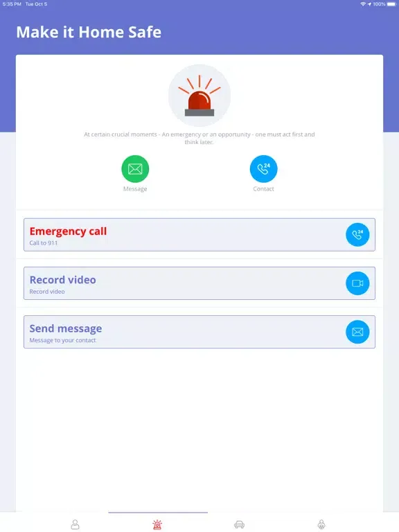 Tangkapan skrin Make it Home Safe iPad 