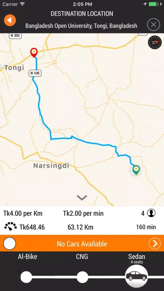Tangkapan skrin MamaJaben - Taxi Booking App