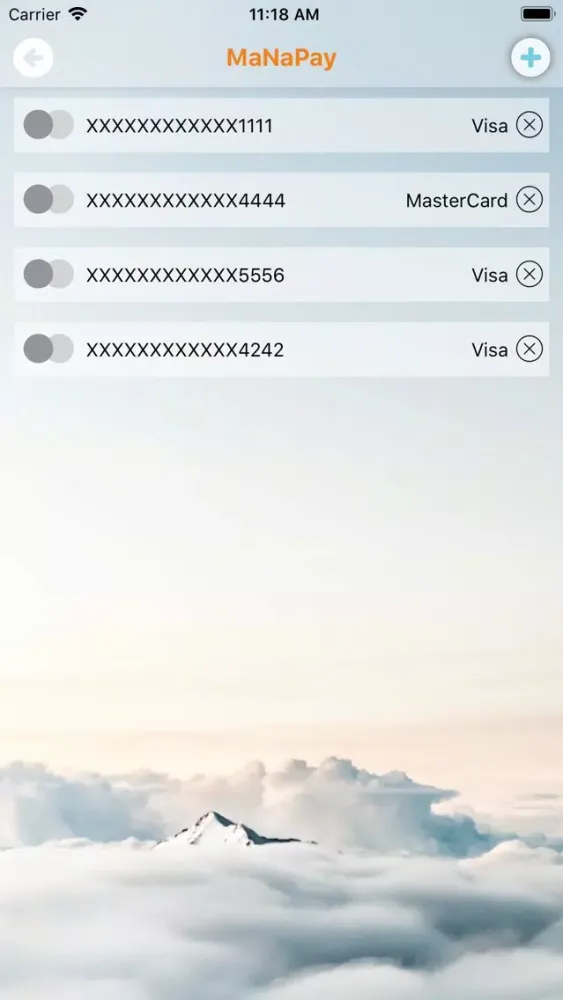 Screenshot di MaNaPay