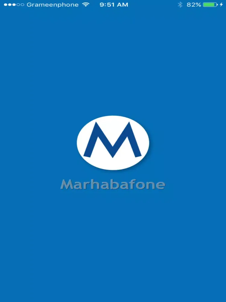 Tangkapan layar Marhabafone iPad 